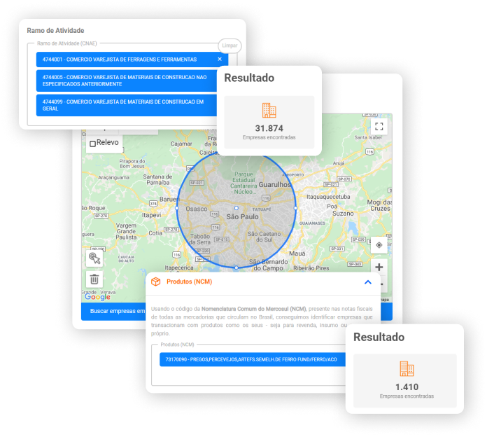 Imagem apresentando o quanto a assertividade da prospecção por ncm.