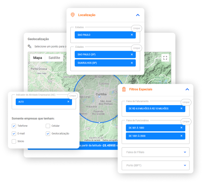 Imagem apresentando um mapa onde o usuário consegue selecionar uma determinada localização em suas pesquisas.