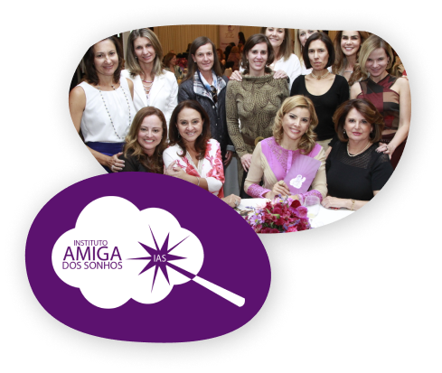Foto e logotipo do Instituto Amiga dos Sonhos